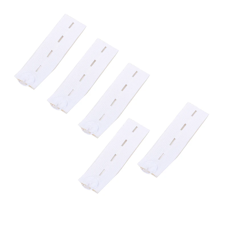 5pcs DENIM Extenders ยืดหยุ่นขยายปุ่มปรับเสื้อผ้า Fastener กางเกงกางเกงกางเกงยีนส์เข็มขัดเอว EXTENSION Snap BUCKLE