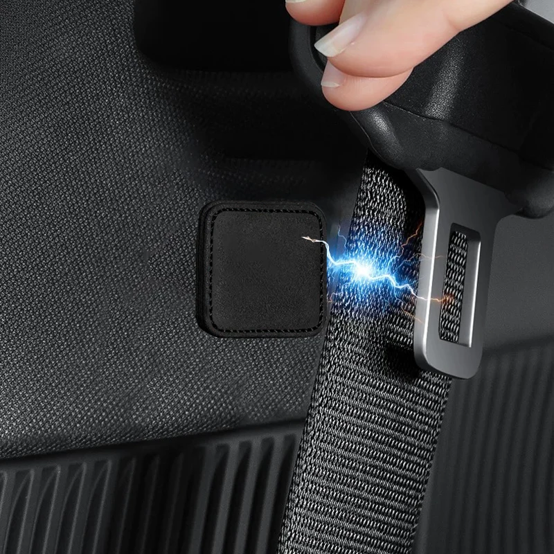 Wildleder Magnetische Saug Auto Sicherheitsgurt Befestigungsclips Auto Gürtel Halter Stabilisator Verschluss Einstellbare Clip Sicherheitsgurt Stopper