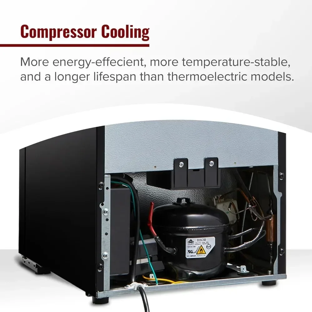 24-Bottle Compressor Wine Cooler with Upright Bottle Storage - Freestanding Wine Refrigerator with Digital Touchscreen