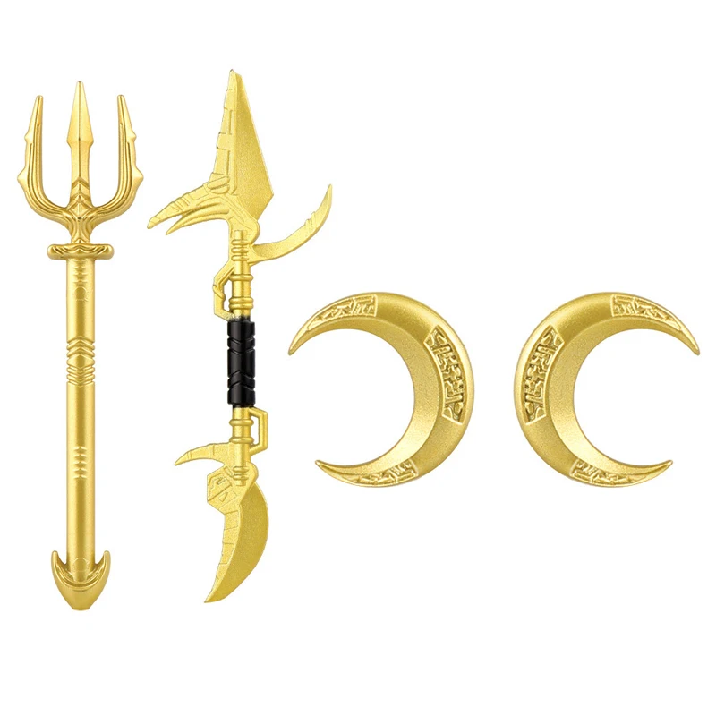 Medieval Figure Weapon Accessories Kit Building Blocks King Sword Lion King Shield Trident Battle Axe Double-edged Axe Brick Toy