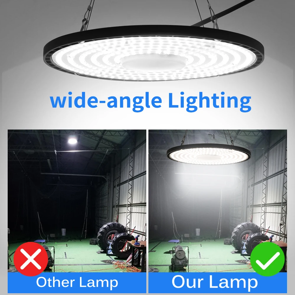 UFO High Bay Light 70W 100W 150W IP65 Wasserdichte LED-Industriebeleuchtung für Garage Gym Factory Warehouse