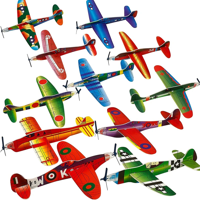 Avión planeador volador para lanzar a mano, recuerdos de fiesta para niños, premios, juguetes de recompensa, Spielzeug Kinder Avion, avión de poliestireno