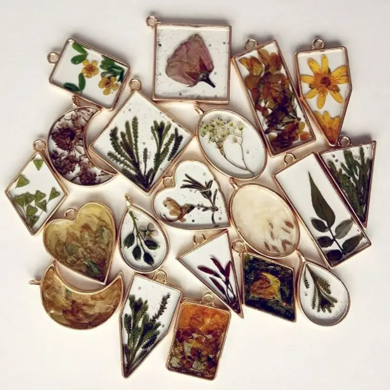 5Pcs Bia Cốc Nổi Nhựa Chai Trống Khung Mặt Dây Chuyền Mở Bezel Thiết Lập Trang Sức Làm Resin Khuôn Công Cụ