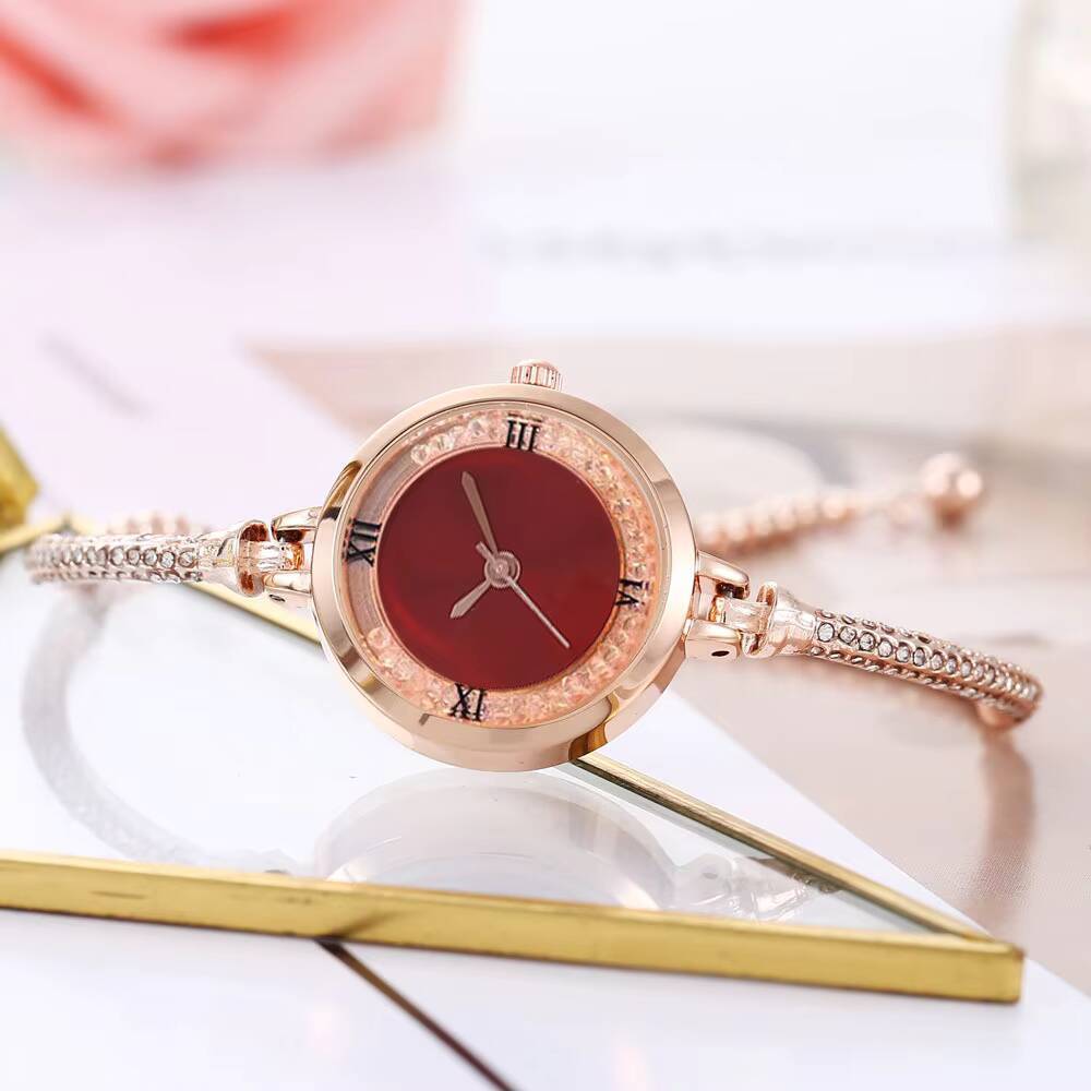 Modny damski zegarek z cienkim paskiem, kobiece analogowe zegarki kwarcowe, zegar Relojes
