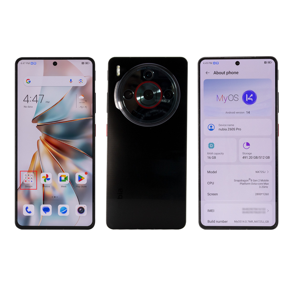 Zte Nubia Z60S Pro 5g Smartphone Snapdragon 8 Gen 2 6.78'' 120Hz Oled Screen 80W Fast Charging 50Mp Camera Android 14 Google Play Global Version