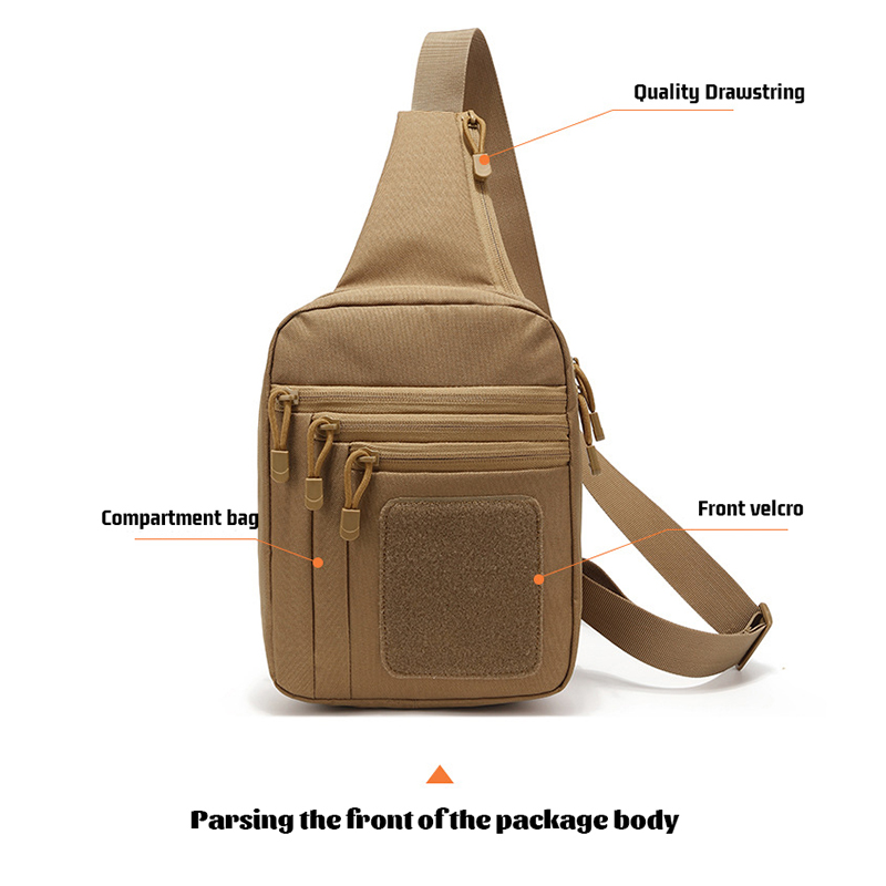 Bolso de hombro al aire libre para el pecho, bandolera de transporte oculta, mochila Convertible para caza y Camping