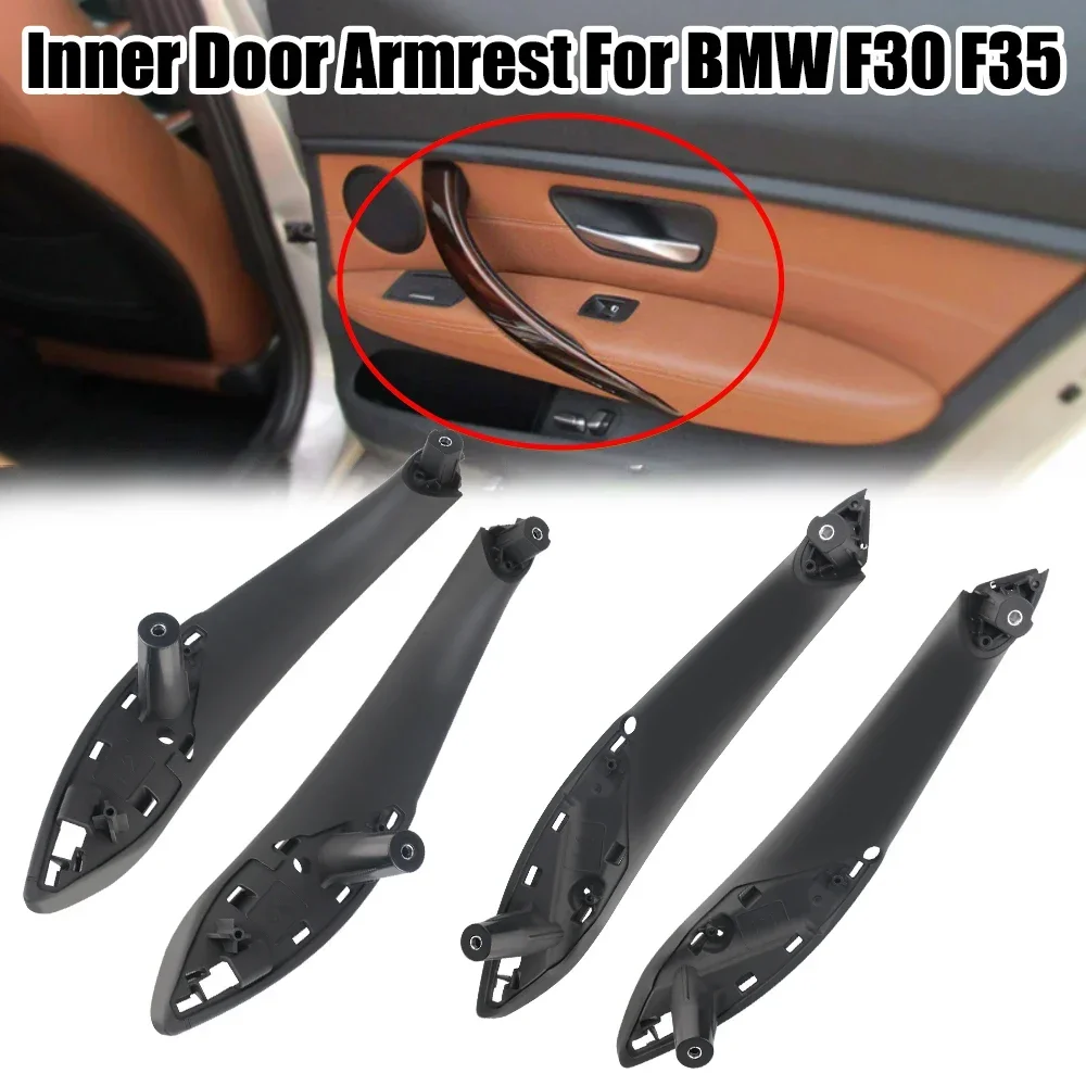 Painel da porta puxar guarnição capa para bmw f30 f80 f31 f32 f34 f35 maçaneta interna do carro preto dianteiro traseiro esquerdo/direito maçanetas interiores