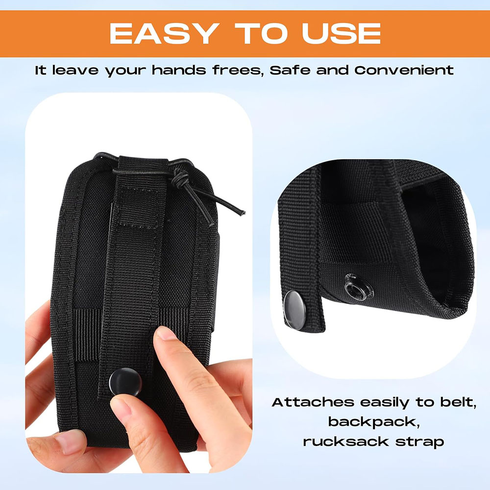 Fondine radio universali per gilet da cintura da servizio Custodia MOLLE per radio Borsa tattica per walkie-talkie per caccia, campeggio, avventure