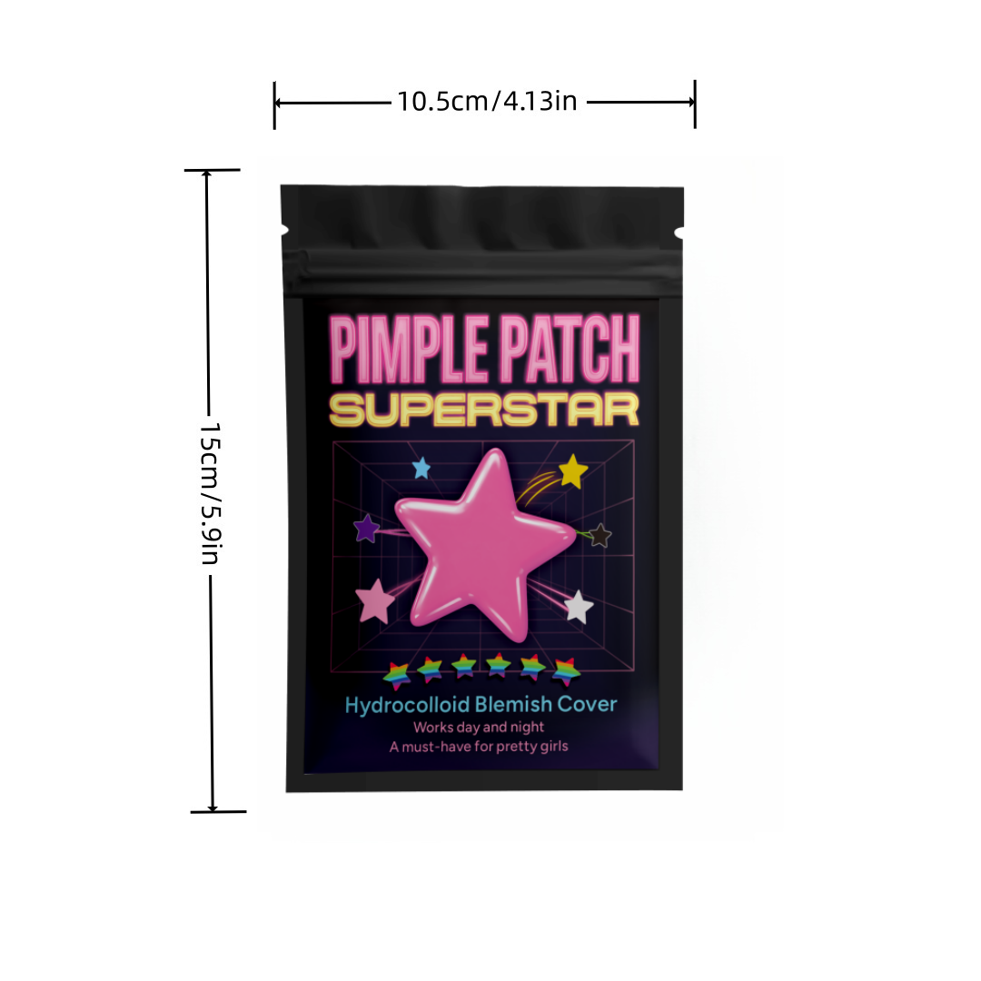 480pcs pieces of multi-color star acne patches, facial acne patches, concealer acne patches, and pimples patches, ultra-thin
