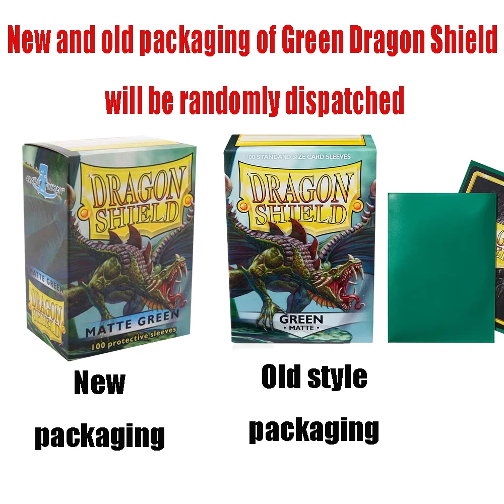 100 PCS/BOX Multicolor Dragon Shield Cards Sleeves Cover Matte Cards Sleeves Protector for TCG/PTCG Star Card Board Games Cards