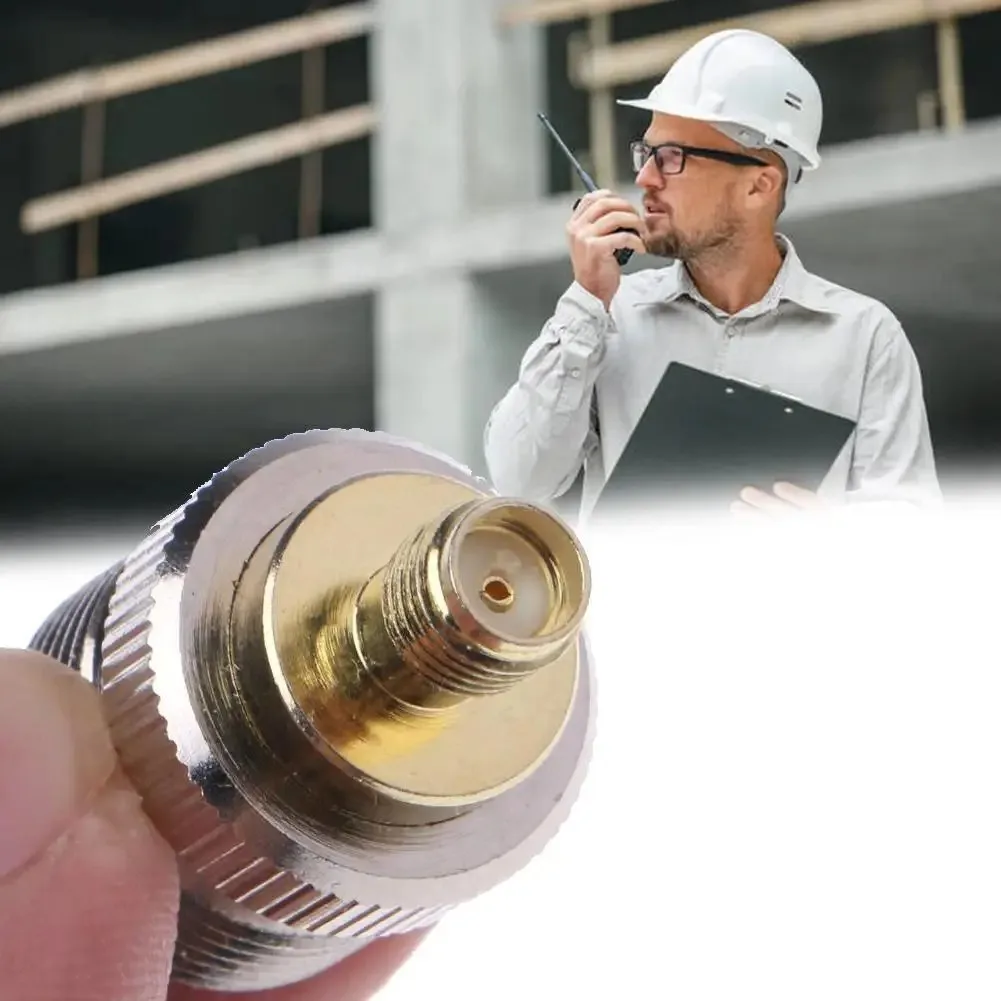 Coaxial RF Walkie-Talkie Antenna Adapter JXRF Connector SMA UHF Female For Baofeng To Femal