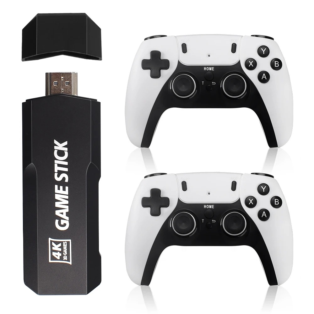 Novo gd10 pro console de videogame 2.4g duplo controlador sem fio jogo 4k 58000 jogos 256gb jogos retro menino presente natal