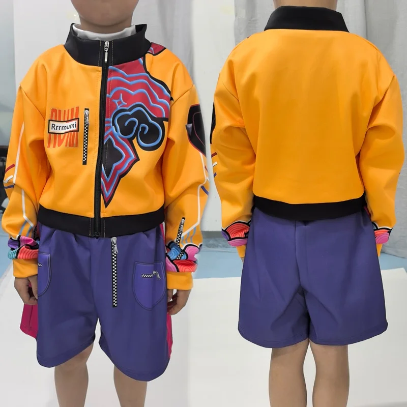 K-POP ルミ・ゾーイ・ミラ デーモンハンターズ コスプレ衣装 女の子用 ハロウィン ステージ 3D プリントパターン ロールプレイ服
