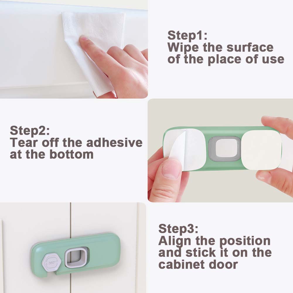 Home Refrigerator Freezer Cabinet Drawer Child Safety Lock Closing Buckle Door Locks Housing Safety