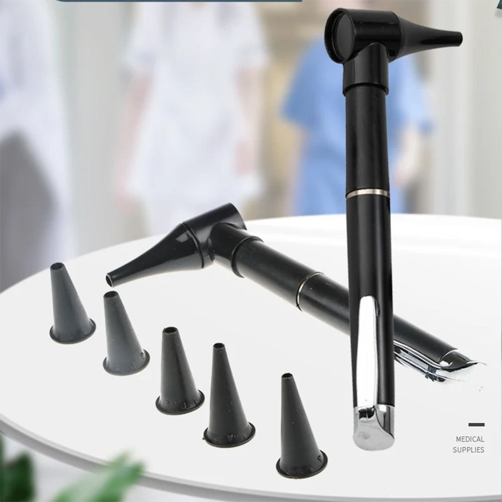 MINI Diagnostic Otoscope ชุด 5 Speculas แว่นขยายเลนส์ไฟฉาย LED เครื่องมือวินิจฉัยพยาบาล,นักเรียน,แพทย์