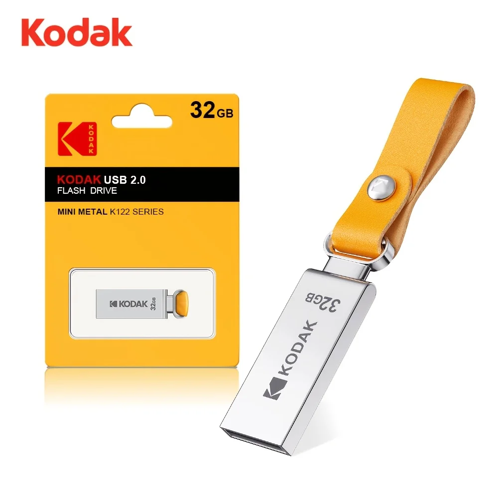 Kodak USB-Flash-Laufwerk aus Metall, 32 GB/64 GB/128 GB USB 2.0, tragbares USB-Speicherlaufwerk für Automusik, geeignet für den Geschäfts- und Bürogebrauch