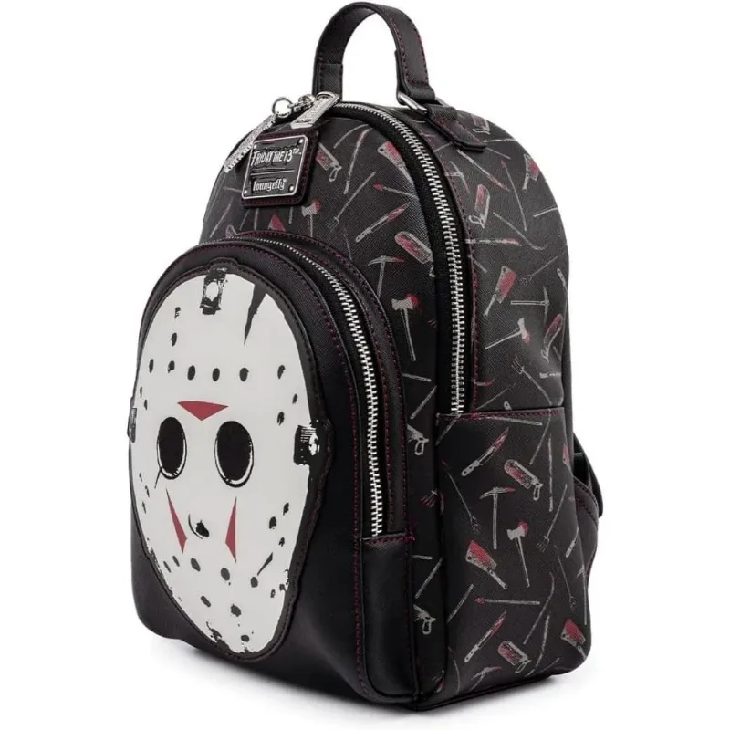 Loungefly Friday Jason Mask The 13th Bolso de hombro con doble correa para mujer Mini mochilas
