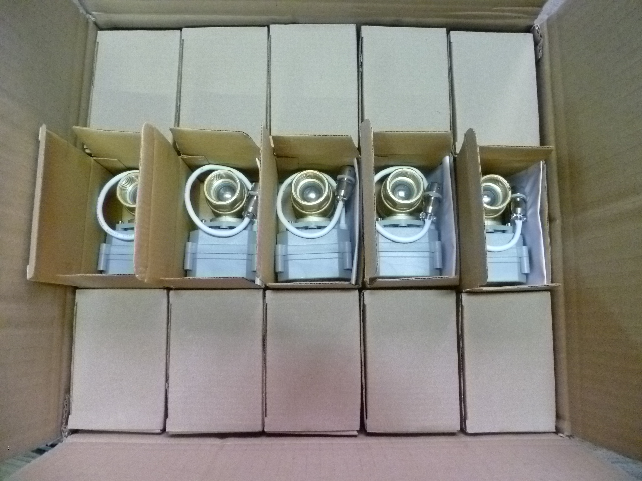 บอลวาล์วหัวขับมอเตอร์ไฟฟ้าขนาดเล็กกันน้ำ24V DC 3สายเชื่อมต่อวาล์วการเกษตร