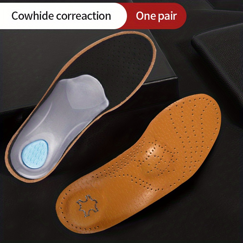 Klassieke Lederen Orthopedische Binnenzool Voor Platvoeten Steunzool Orthopedische Schoenen Zool Inlegzolen Voor Voeten Voor Mannen Vrouwen Kinderen O/X Been