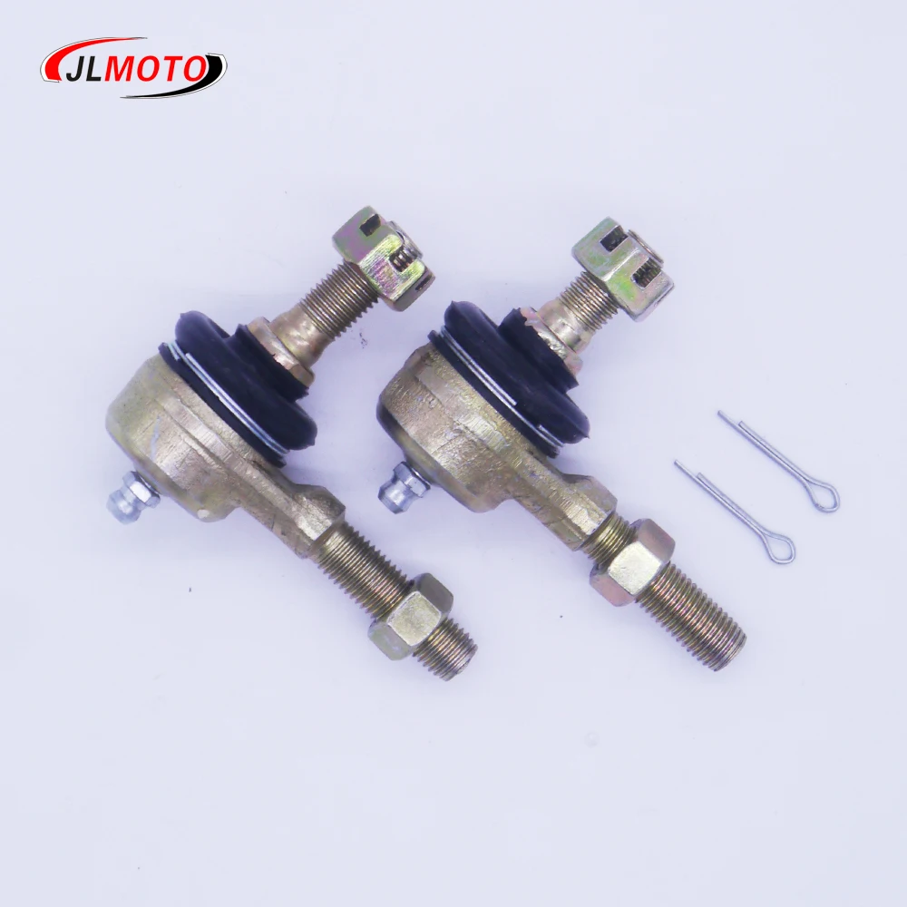1 Pair M10-M10 Tie Rod End Kits Ball Joint Grease Fitting Fit For China Electric ATV 50cc 110cc 150cc 200cc 250cc 300cc Buggy