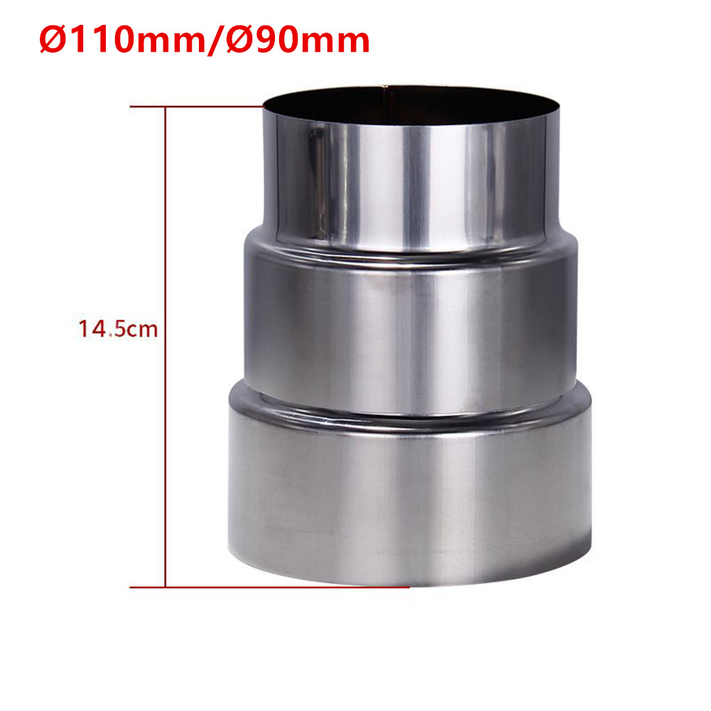 1 Bếp Ống Nối Dài Giảm Inox Ống Khói Ống Giảm Tốc Ống Kết Nối Ống Khói, Bộ Chuyển Đổi 60/70/80/90/100/110/120Mm