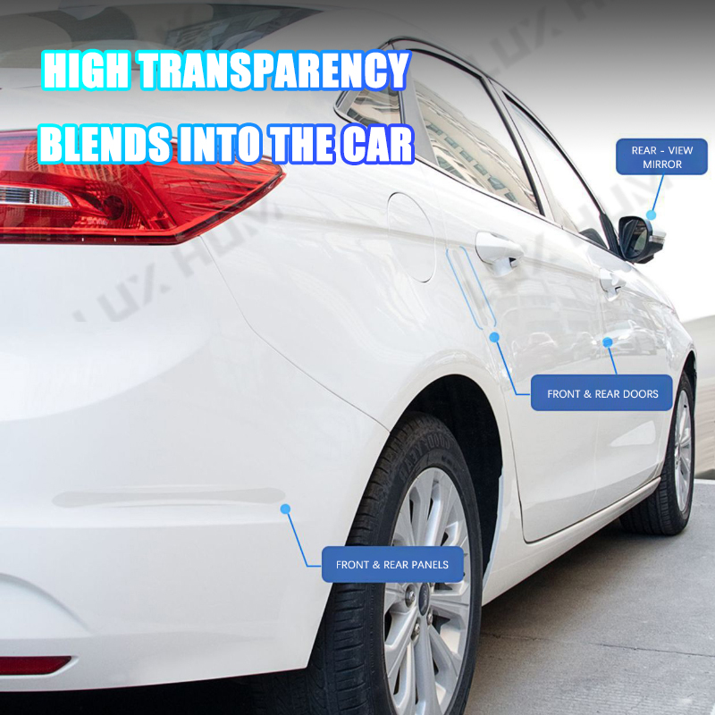 4Pcs Auto Tür Rand Schutz Flexible PVC Seite Tür Schutz Wasserdicht Selbstklebende Anti-Kollision Schutz Streifen Universal