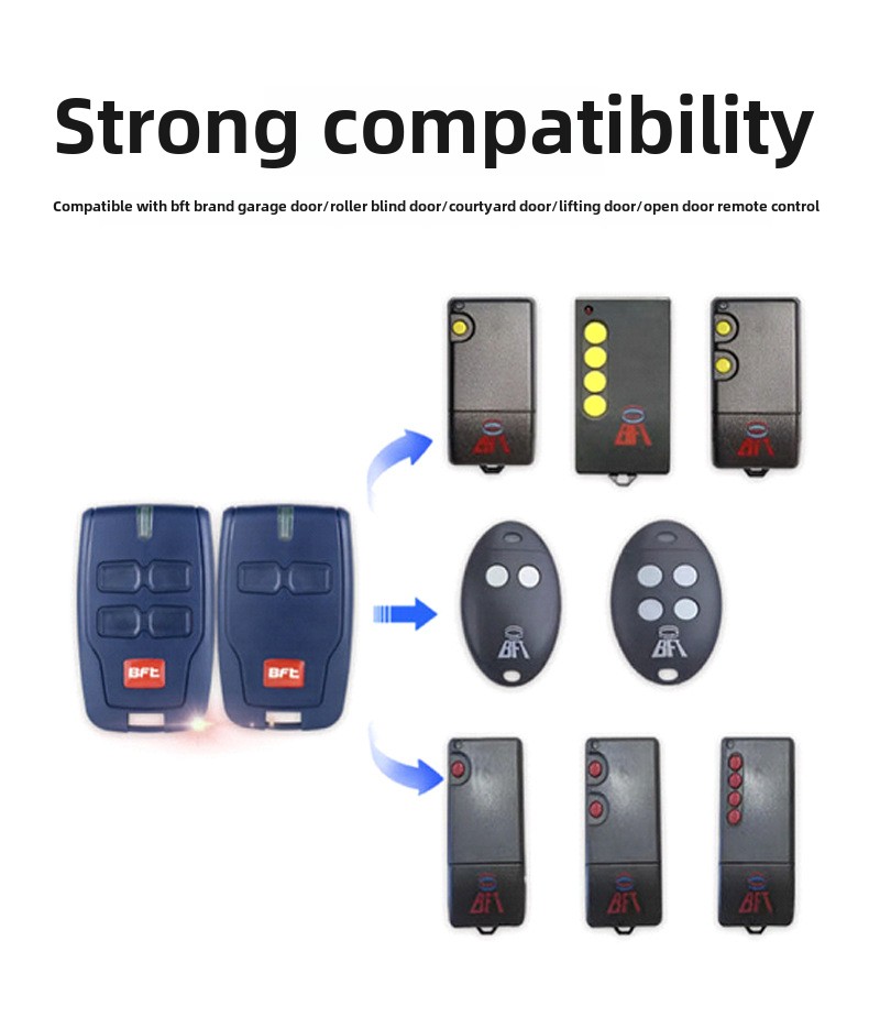 BTF Control remoto inalámbrico puerta corredera puerta de garaje abridor de puerta eléctrico 2 llaves 4 engranajes todoterreno