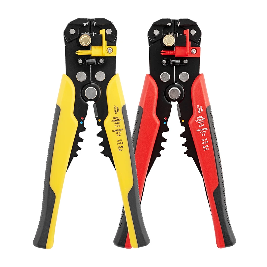 Crimper Cable Cutter Adjustable Automatic Wire Stripper Multifunctional Stripping Crimping Pliers Terminal Hand Tool