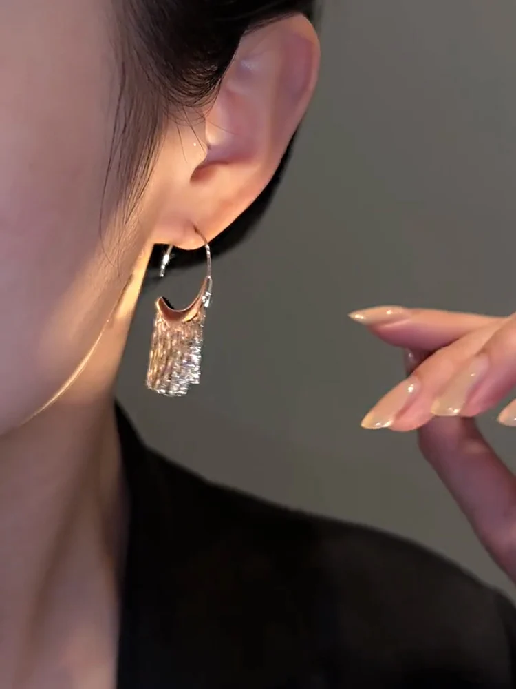 Boucles d'oreilles à pampilles en os de serpent Dense en argent 925, nouvelle Version, simples, couleur or argent, bijoux de fête, beau cadeau pour femmes