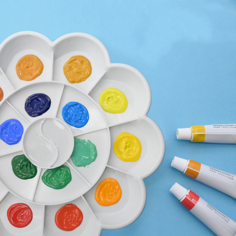 18-tone Color Palette Plum Blossom Color Palette Large Thickened Chinese Painting Acrylic Watercolor Palette