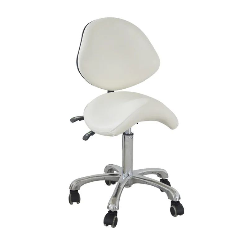 Dental Practitioner Saddle Chair Rotating Beauty Salon & Barber Stool with Backrest Adjustable Makeup Chair for Comfortable Use