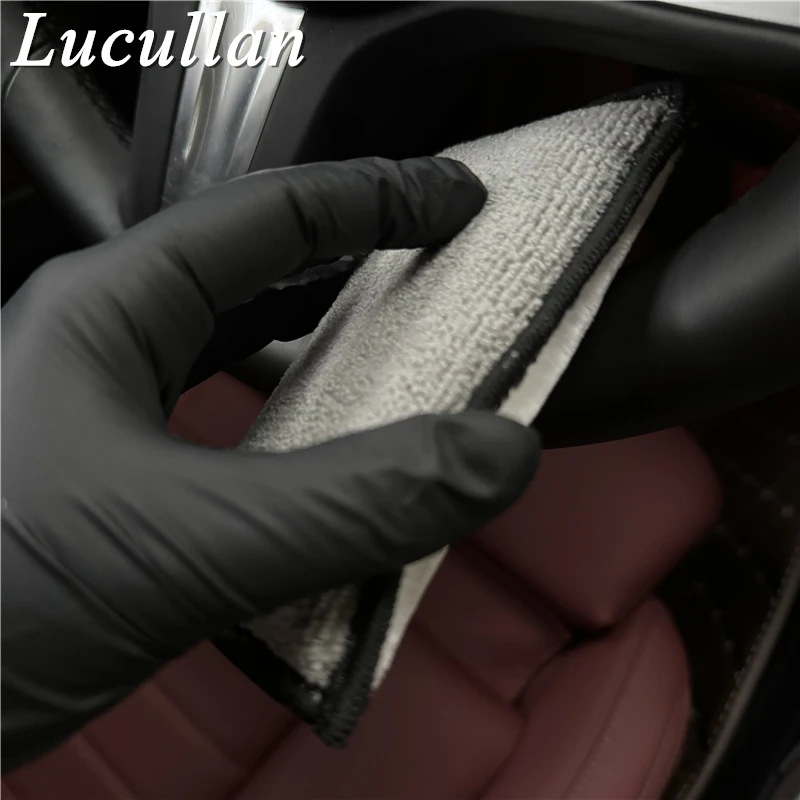 Lucullan Nội Thất Bằng Sợi Nhỏ Cọ Bọt Biển (5 ”X3.5”) Applicators Cho Da, Nhựa vinyl Và Tăng Chiều Cao Vệ Sinh