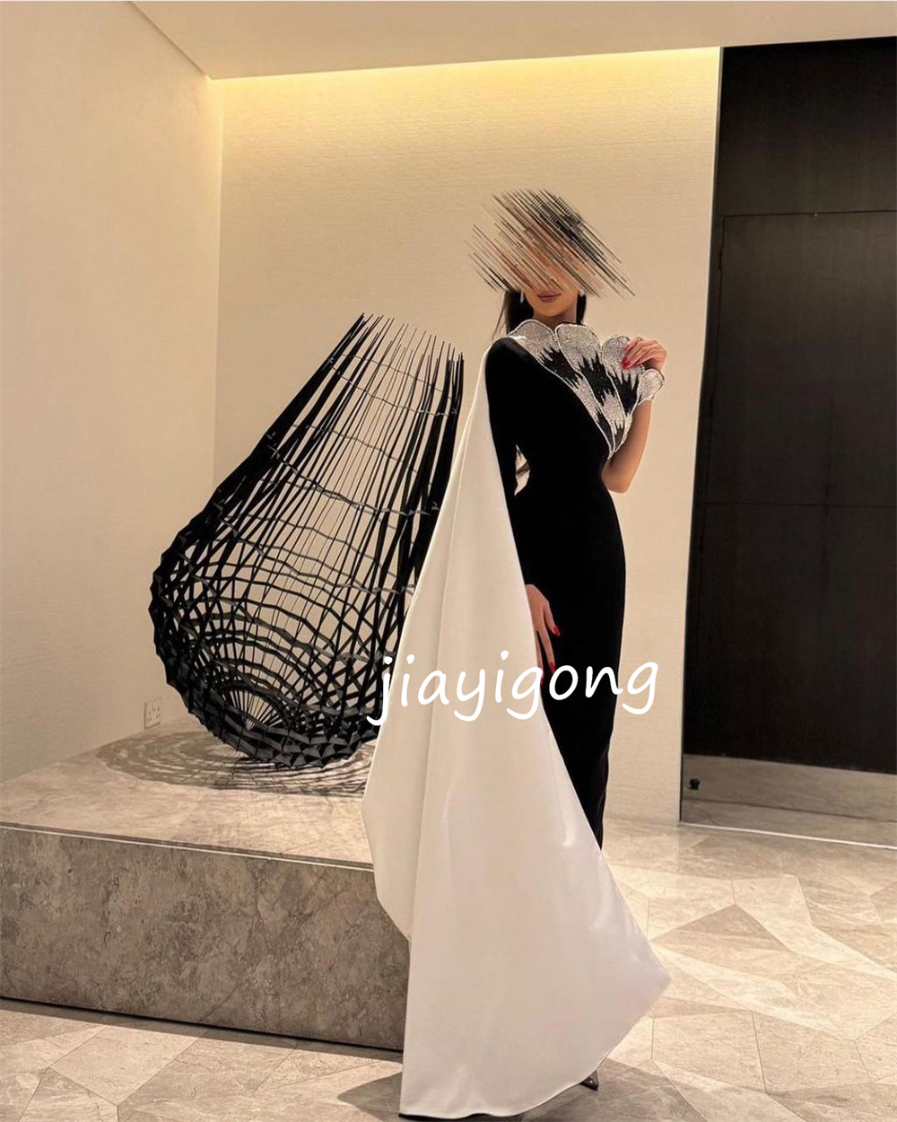 Customized Sizes Available Jersey Pleat Pattern A-line One-shoulder Long Dresses Celebrity Dresses Sparkle Modern Style