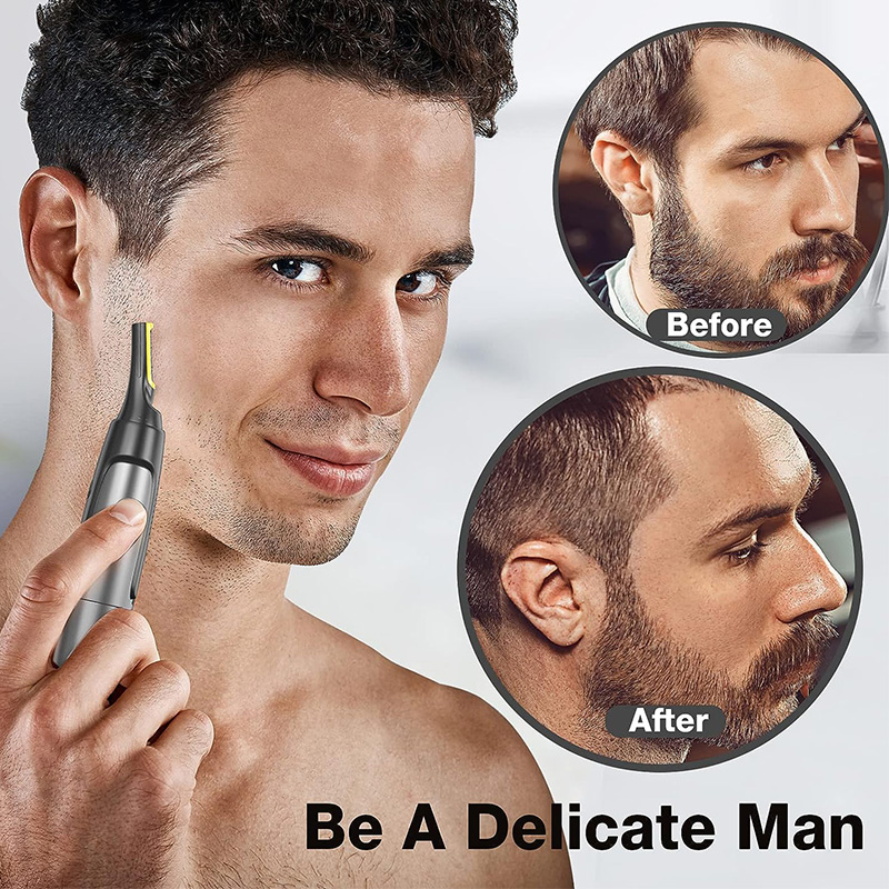 Novo multifuncional nariz sobrancelha costeletas cabeça barbeador cuidados faciais pessoais lavável elétrica mini navalha