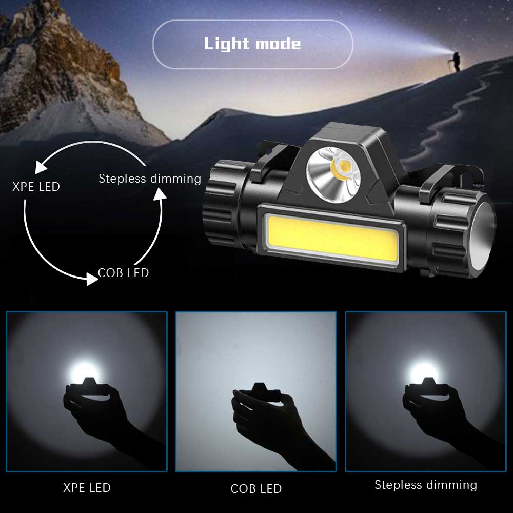 Led branco portátil luz pulseira noite ciclismo correndo lâmpada de pesca pulseira pulseira usb lanterna