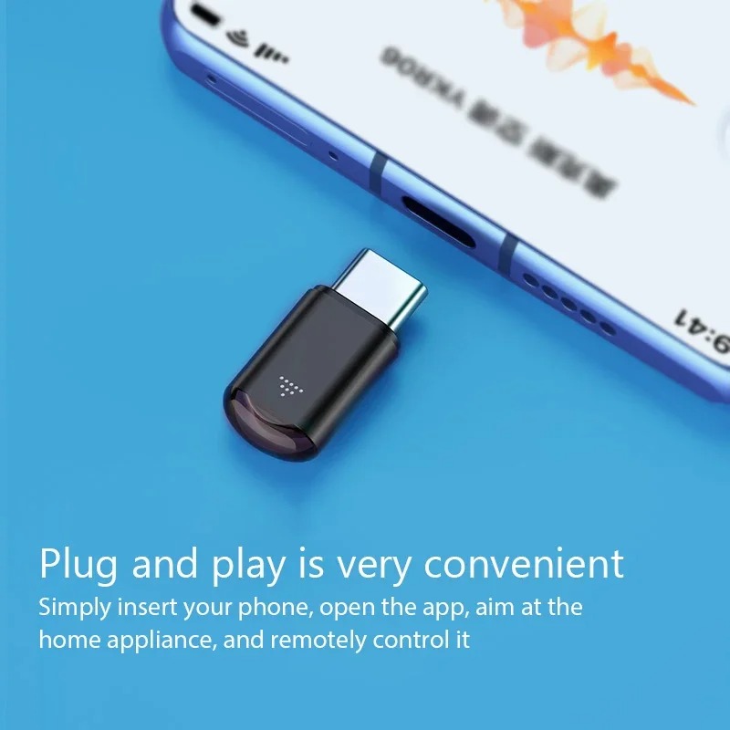 Mini USB Type C Smart IR Remote Control Adapter Phone APP Infrared Transmitter for iPhone Smartphone TV Box Air Conditioner