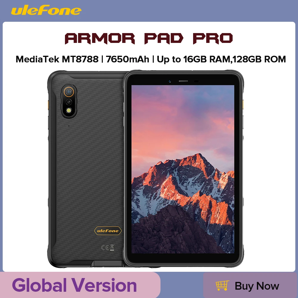 Ulefone armor pad pro robustes tablet ip68/ip69k 4g mt8788 16gb ram (8gb 8gb virtueller ram) 128gb rom 48mp 7650mah android 13