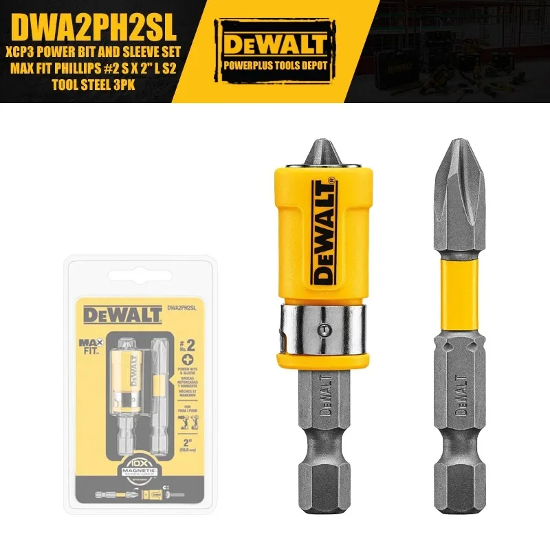 DEWALT DWA2PH2SL DT70547T DWASLVMF2 EXTREME Магнитная втулка для бит XCP3 Набор бит и втулок Аксессуары для электроинструментов