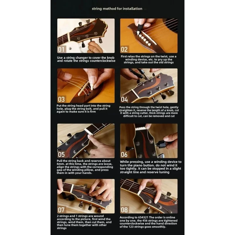 EXP26 11-52 cuerdas de guitarra acústica de bronce fosforado recubiertas ligeras 4x vida útil más larga con acero NY para fuerza y estabilidad de tono