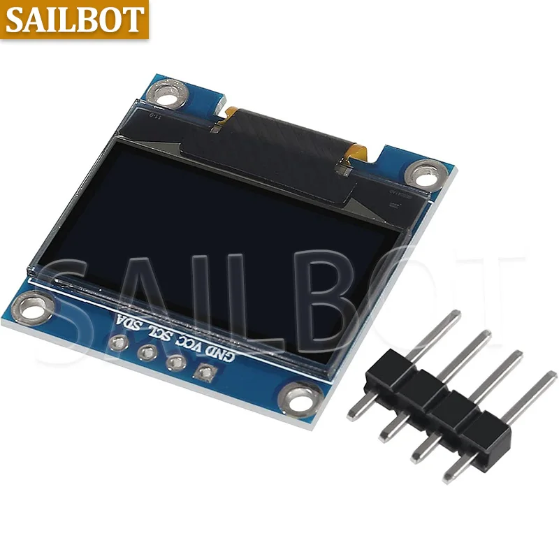 1-10PCS 0,96-calowy moduł wyświetlacza OLED I2C IIC SPI Serial 128X64 SSD1315 LCD 3.3-5V 4-pinowy biały/niebieski/żółty niebieski dla Arduino