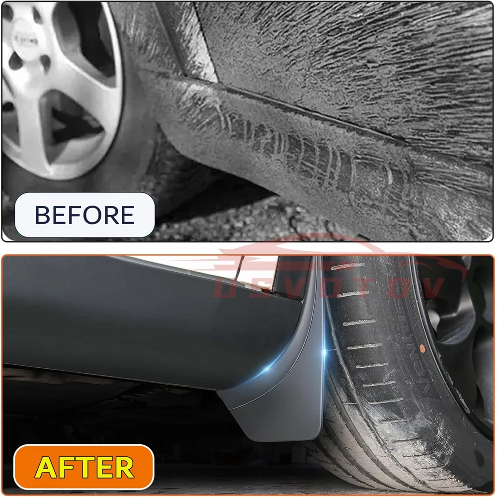 TESMAYX Para Tesla Modelo Y Juniper Modelo 3 2025 2026 Mud Flaps Splash Guards Proteção Do Veículo Mudflaps Protetor Acessórios