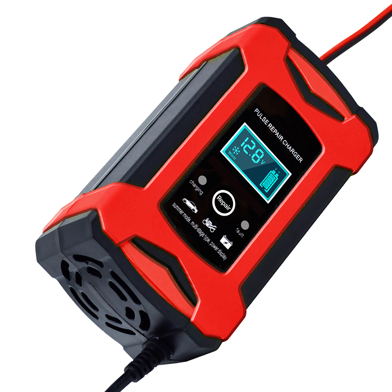 2V 6A 車のバッテリー充電器インテリジェント高速充電パルス修理タイプフルオートストップデュアルモード鉛酸オートバイトラック用