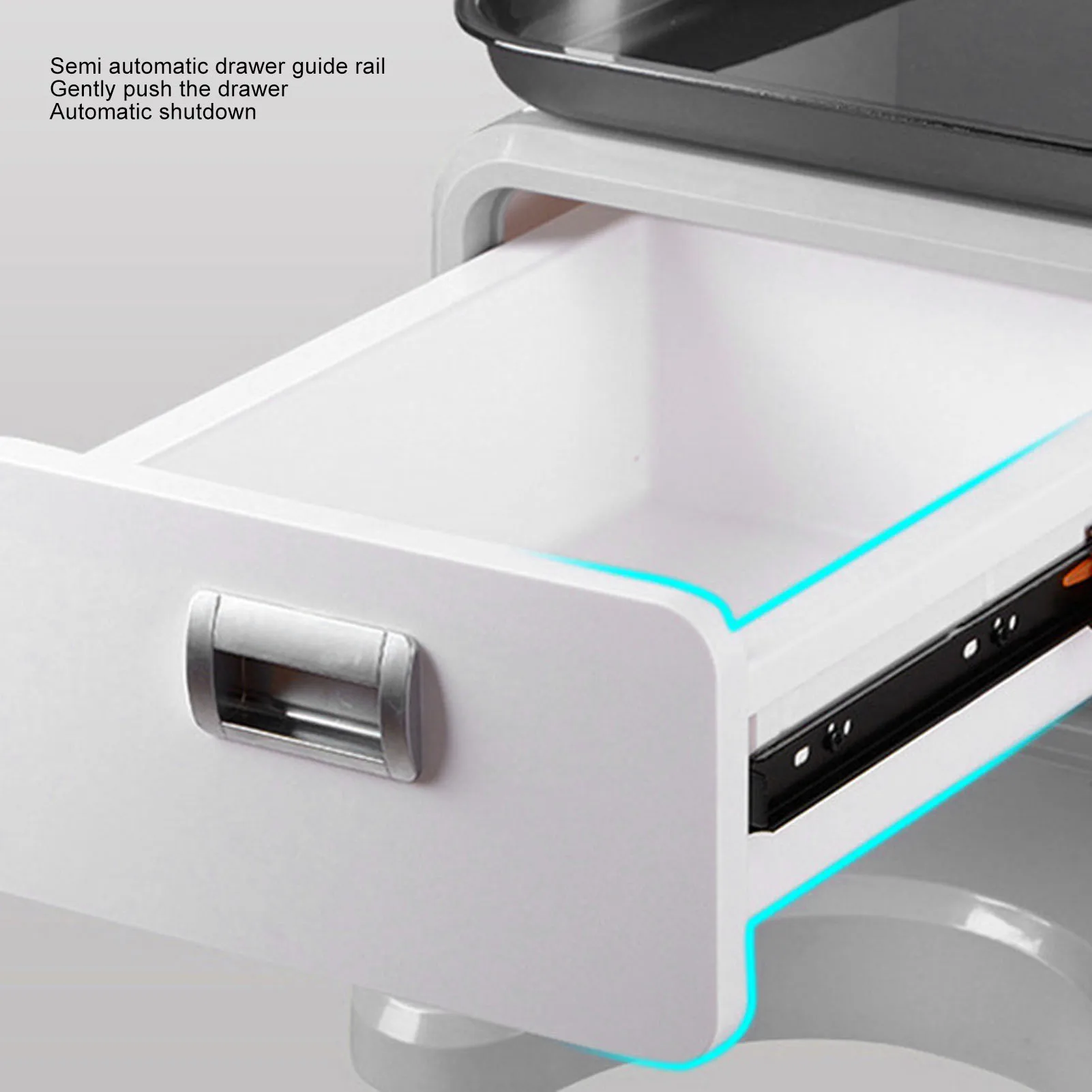Carrello medico mobile Carrello medico multifunzionale da tavolo con doppio cassetto allargato per clinica del salone di bellezza