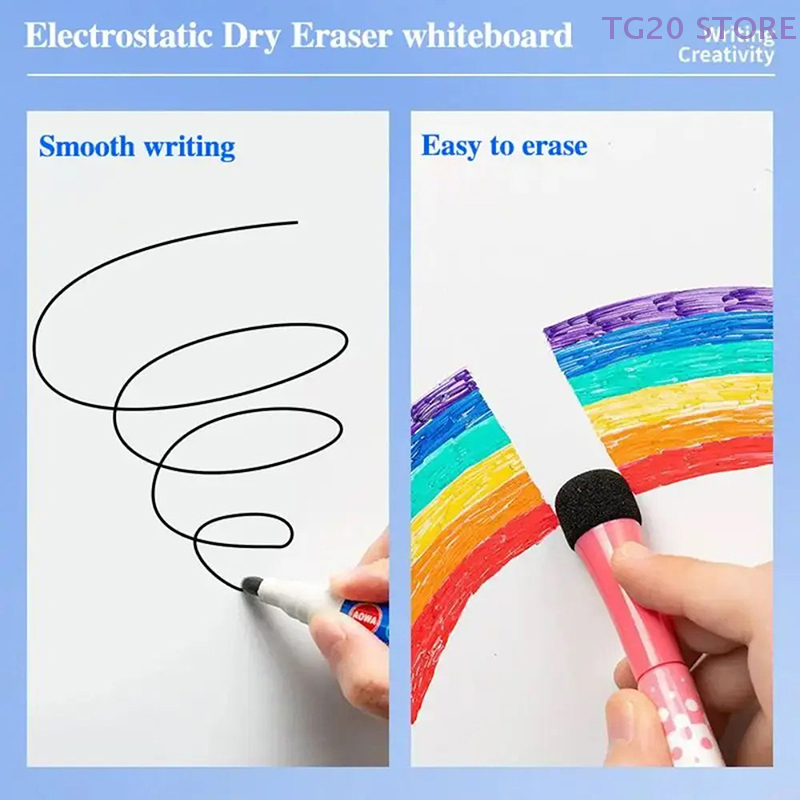 Removable Reusable Electrostatic Whiteboard Sticker Household PP Erasable Graffiti Drawing Board For Teaching And Learning