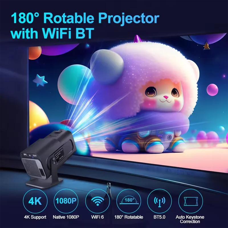 Proiettore Magcubic 4K Android 11 Nativo 1080P 390ANSI HY320 Dual Wifi6 BT5.0 1920*1080P Cinema Proiettore portatile aggiornato HY300