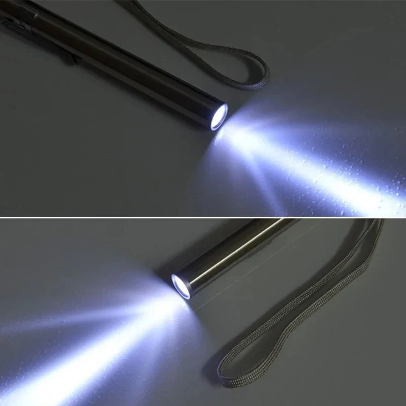 Mini portátil médico acessível led caneta luz lanterna usb recarregável dentista enfermeira tocha com clipe de aço inoxidável