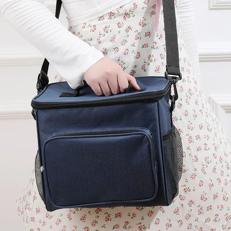 1 szt. Pudełko izolowane o dużej pojemności, ręczne crossbody, producent pakietów lodu na świeżym powietrzu, torba piknikowa, torba izolowana