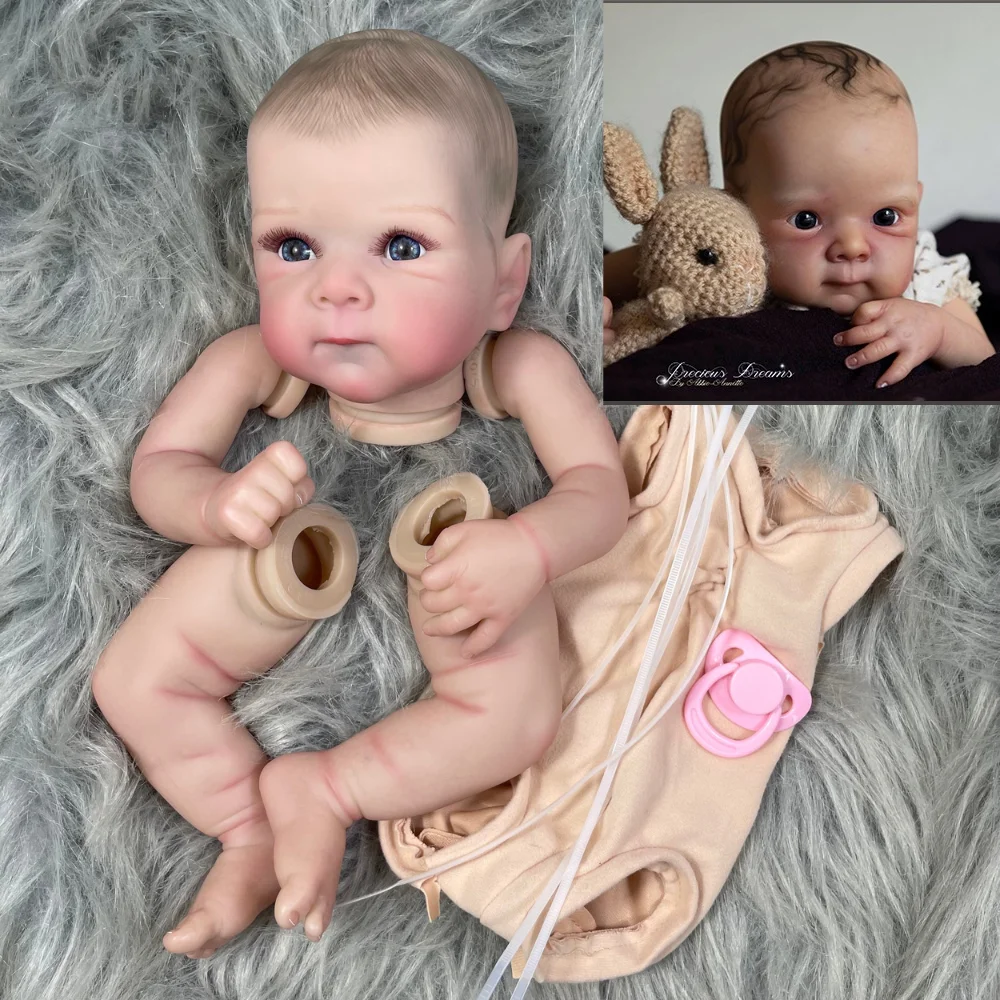18 Zoll bereits bemalte Bebe Bettie Puppenbausätze Vinyl Reborn Puppe unmontiert DIY Reborn Puppenbausatz Geschenk für Kinder