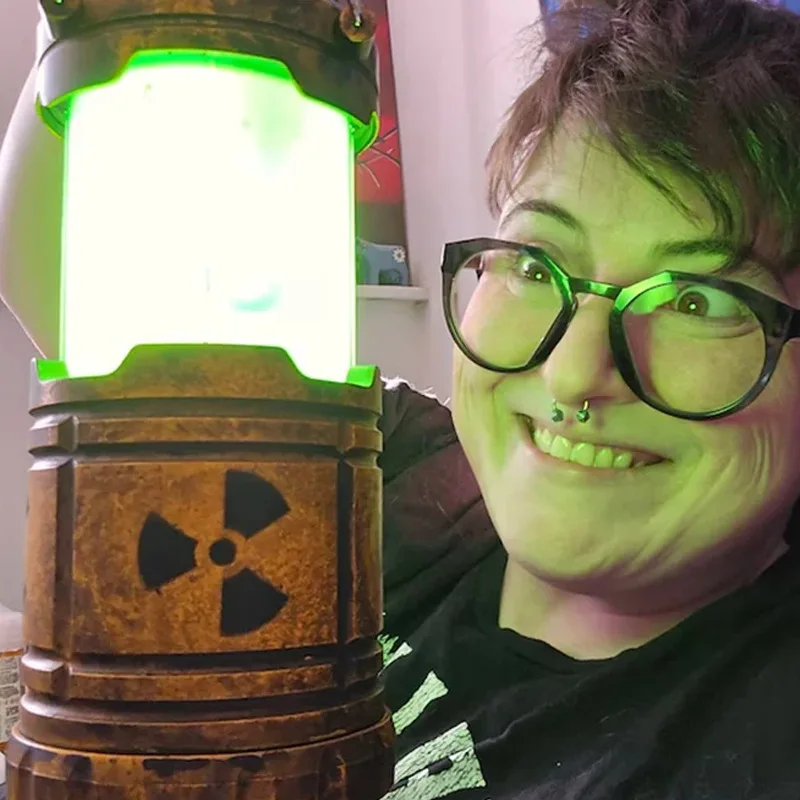 Kernreaktor Laterne Geschenk Mini Handheld Kernreaktor Laterne Spielzeug Doomsday Kernreaktion Push Simulation Illuminator