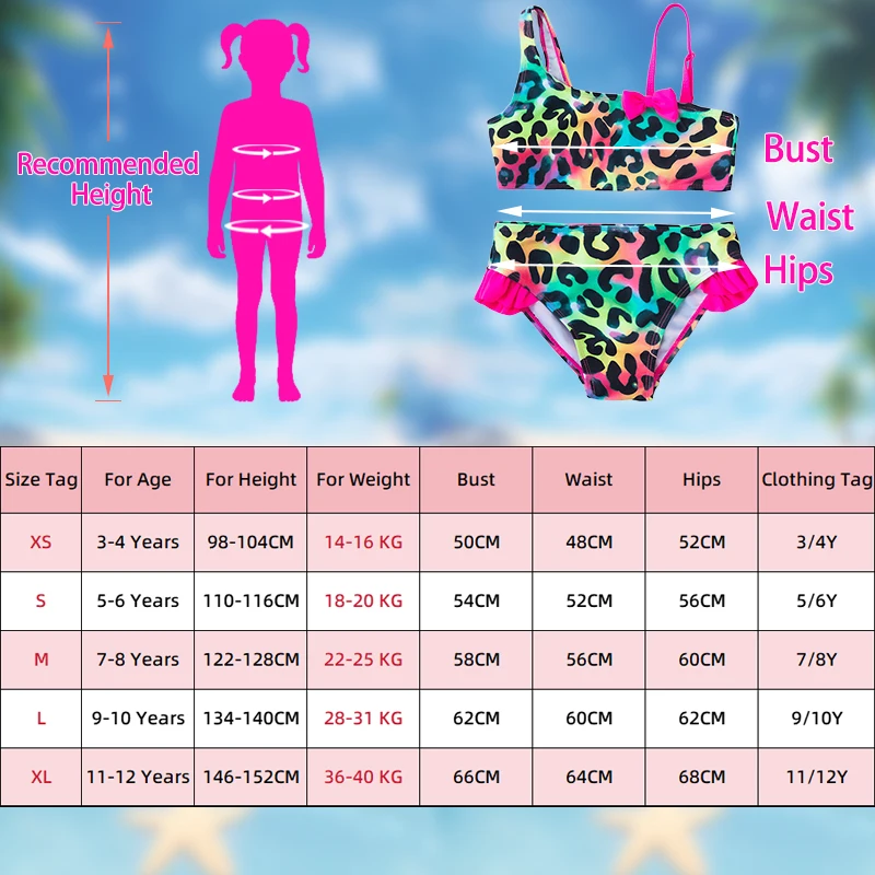 Lilo Stitch Gilrs Bow Bikini ensemble à la mode deux pièces maillots de bain pour l'été élégant maillots de bain piscine mode maillots de bain 3-12Y